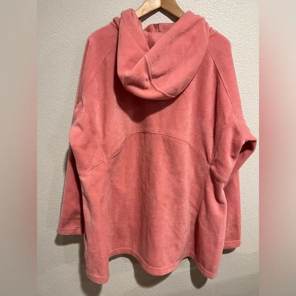 Columbia Womens Benton 2 Springs Fleece Hooded Full Zip Jacket Pink 3X - Picture 6 of 11